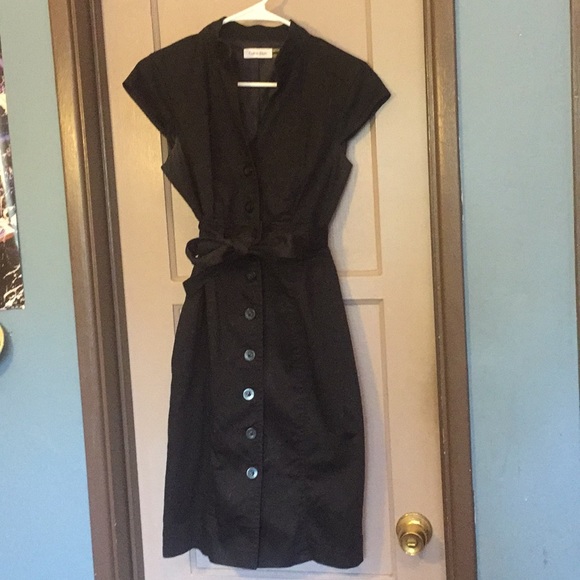 calvin klein trench dress